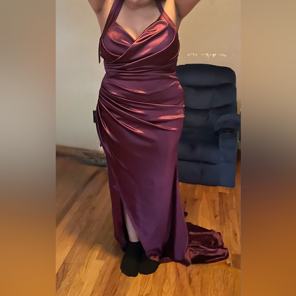 Elegant Purple Evening Gown